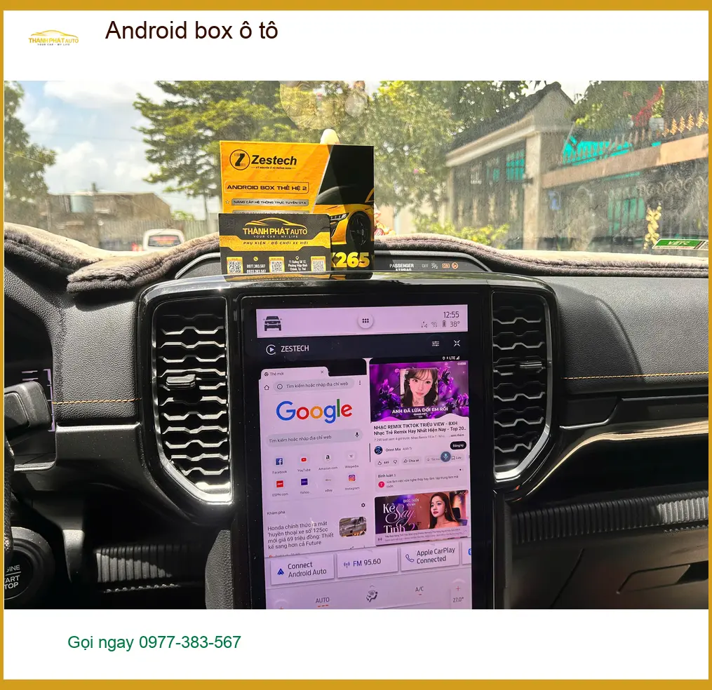 Anh Khang lắp Android box ô tô cho Mazda CX-5 tại Bình Chánh tiện lợi