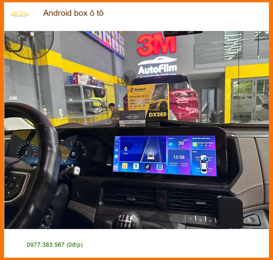 Chị Thảo lắp Android box ô tô cho Hyundai Creta tại Quận 1 để giải trí và dẫn đường. ảnh thực tế 4