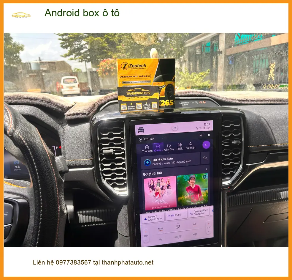 Cô Thu Thủy lắp Android box ô tô cho Kia Sonet để giải trí tiện lợi hơn tại Quận 12