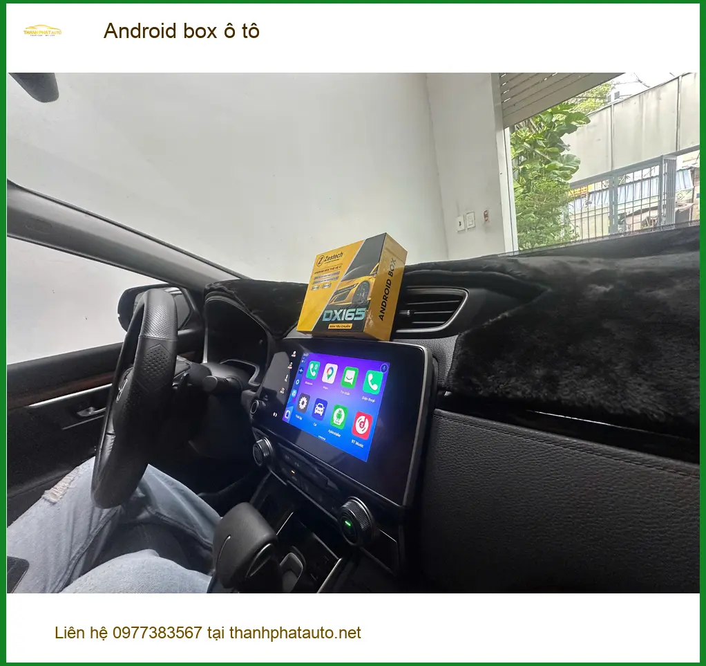 Anh Minh lắp Android box ô tô cho Honda CRV tại Quận 3 để xem YouTube