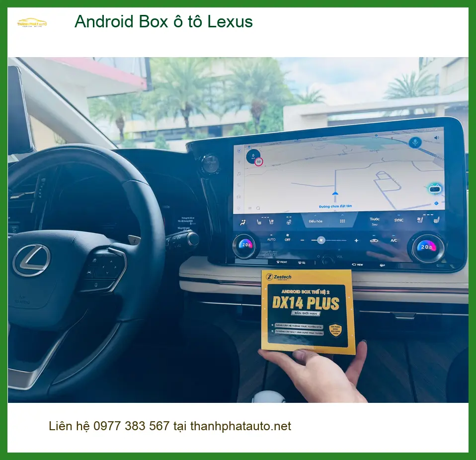 Chị Thảo lắp Android Box ô tô Lexus ES300h tại Nhà Bè, muốn nhiều ứng dụng
