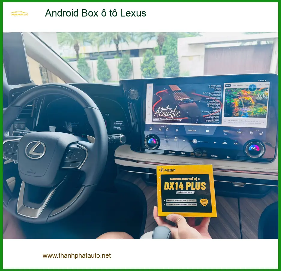 Chị Thảo lắp Android Box ô tô Lexus ES300h tại Nhà Bè, muốn nhiều ứng dụng ảnh thực tế 2