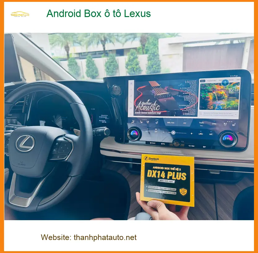Chị Thảo lắp Android Box ô tô Lexus ES300h tại Nhà Bè, muốn nhiều ứng dụng ảnh thực tế 3