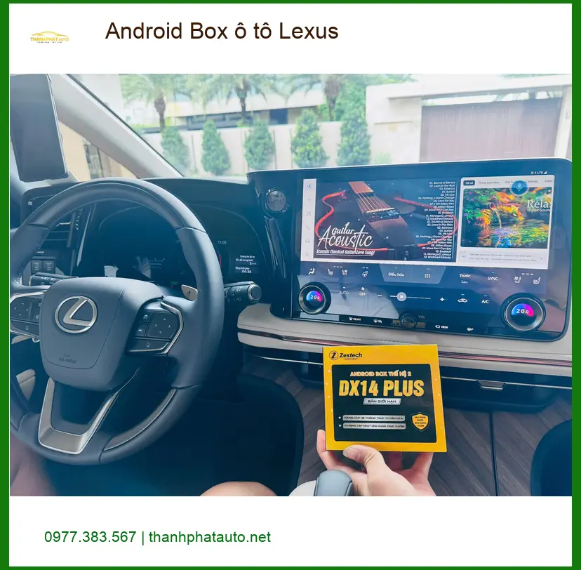 Anh Nhật lắp Android Box ô tô Lexus tại Thủ Đức để giải trí ảnh thực tế 2