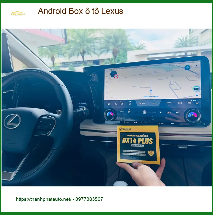 Anh Nhật lắp Android Box ô tô Lexus tại Thủ Đức để giải trí ảnh thực tế 3
