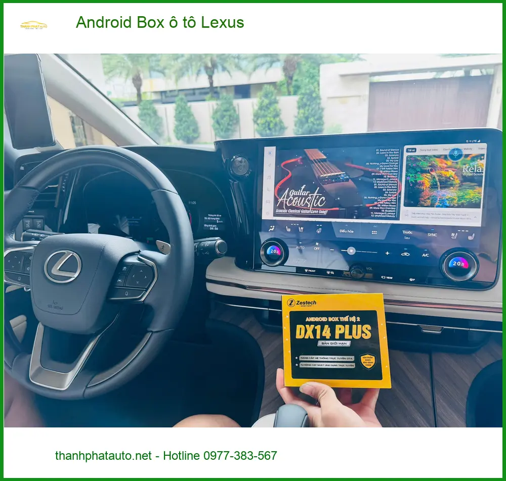 Anh Thắng lắp Android Box ô tô Lexus tại Quận Tân Phú để giải trí