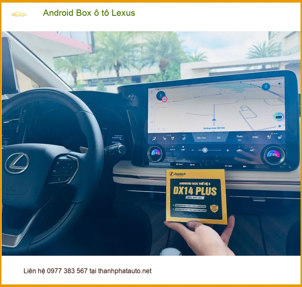 Anh Thắng lắp Android Box ô tô Lexus tại Quận Tân Phú để giải trí ảnh thực tế 2