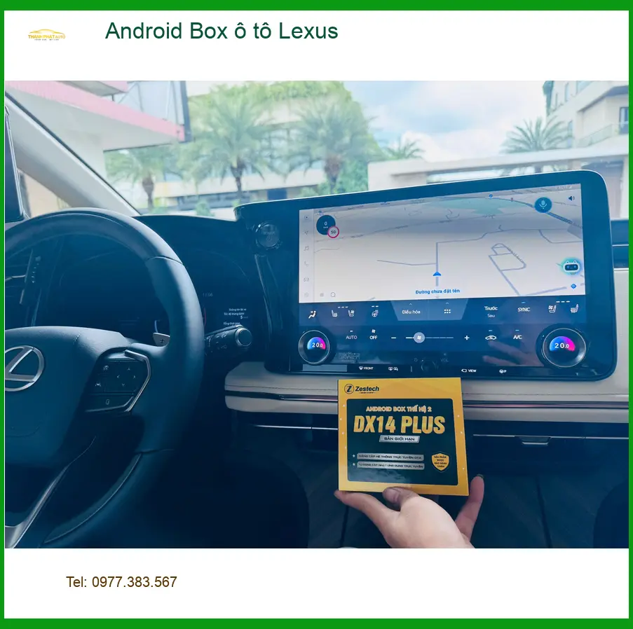 Anh Thắng lắp Android Box ô tô Lexus tại Quận Tân Phú để giải trí ảnh thực tế 4