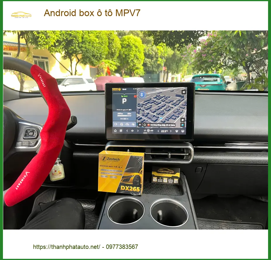 Chị Thảo lắp Android box MPV7 cho Honda CR-V tại Phú Nhuận nâng tầm giải trí xe ảnh thực tế 2