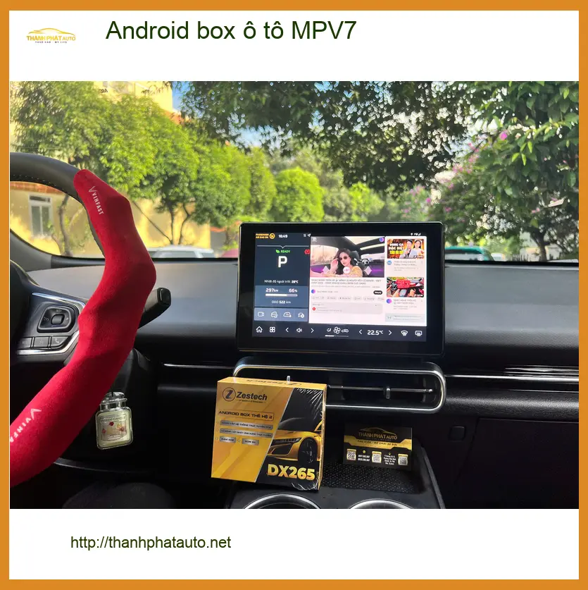 Chị Thảo lắp Android box MPV7 cho Honda CR-V tại Phú Nhuận nâng tầm giải trí xe ảnh thực tế 3