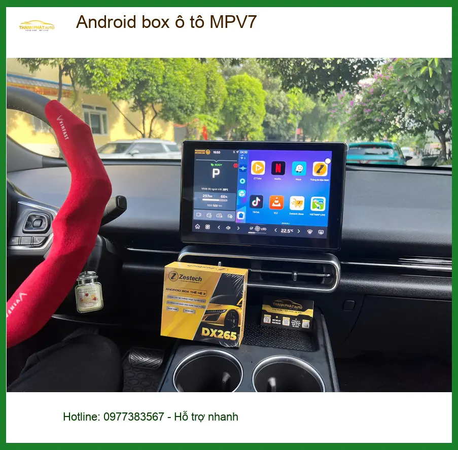 Chị Thảo lắp Android box MPV7 cho Honda CR-V tại Phú Nhuận nâng tầm giải trí xe ảnh thực tế 4