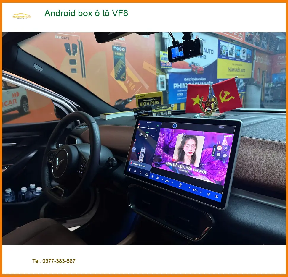 Anh Khang lắp Android Box ô tô VF8 tại Quận 9 để nâng tầm giải trí xe ảnh thực tế 2