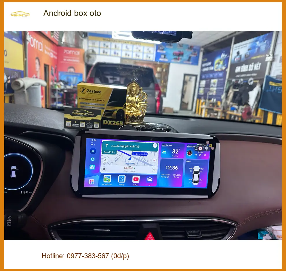 Anh Thắng lắp Android box oto cho Kia Sorento tại Quận 8 nâng cấp giải trí ảnh thực tế 2