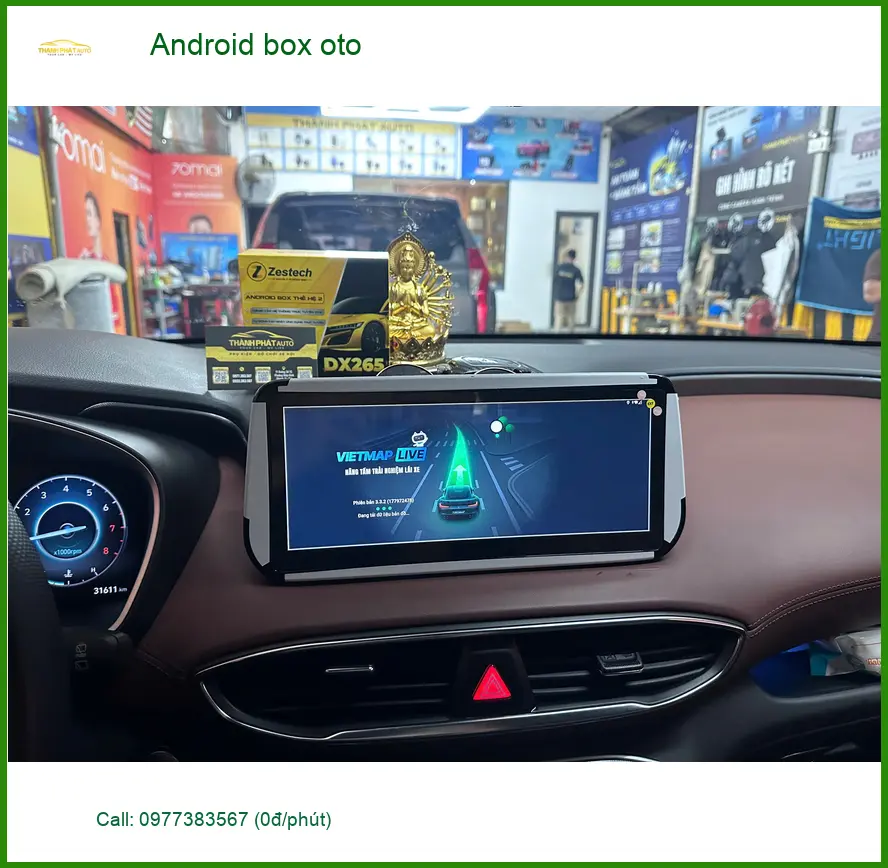 Anh Hưng lắp Android box oto cho VinFast Lux SA2.0 tại Quận 9 vì màn hình zin quá cũ kỹ ảnh thực tế 3