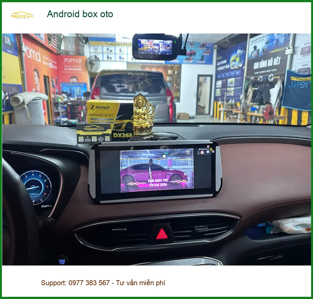 Anh Vĩnh lắp Android box oto cho VinFast Lux A2.0 tại Quận Thủ Đức xem YouTube ảnh thực tế 3