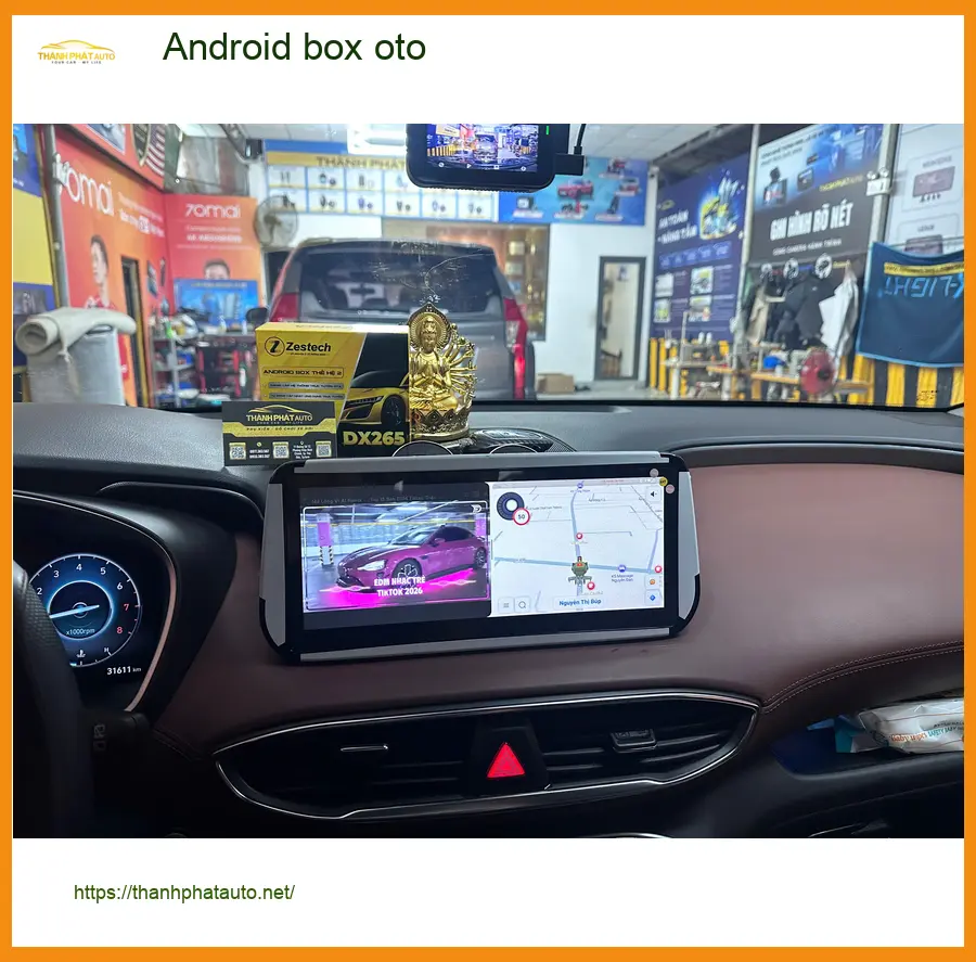 Anh Vĩnh lắp Android box oto cho VinFast Lux A2.0 tại Quận Thủ Đức xem YouTube ảnh thực tế 5