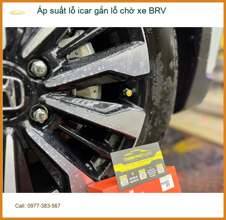 Chị Thảo lắp Áp suất lốp iCar gắn lỗ chờ BRV tại Quận Thủ Đức ảnh thực tế 3