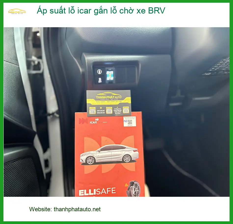 Anh Trường gắn cảm biến áp suất lốp iCar cho Honda BR-V tại Hóc Môn ảnh thực tế 5