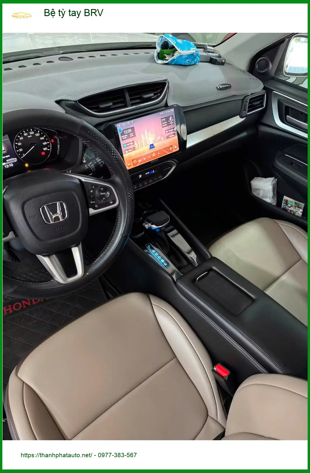 Anh Khải lắp bệ tỳ tay BRV cho Honda BR-V tại Quận 12 để lái xe đỡ mỏi hơn
