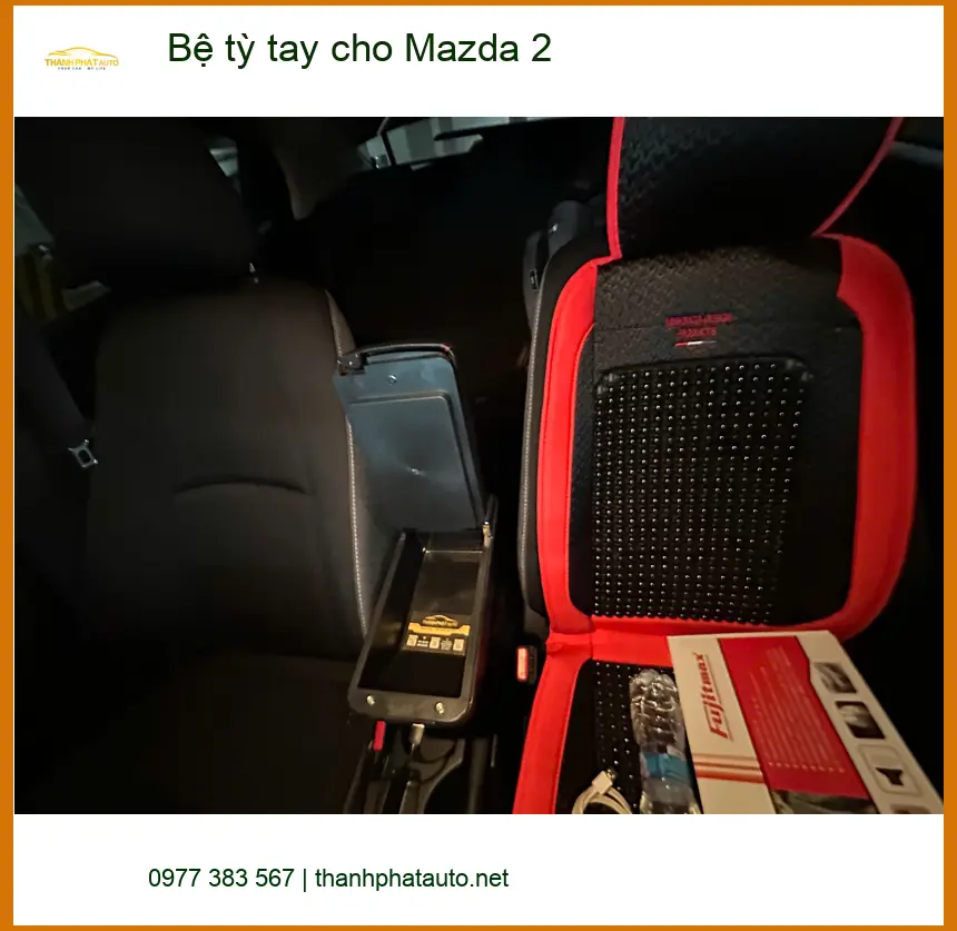 Anh Kiệt lắp bệ tỳ tay Mazda 2 tại Bình Chánh, tìm địa chỉ uy tín ảnh thực tế 2
