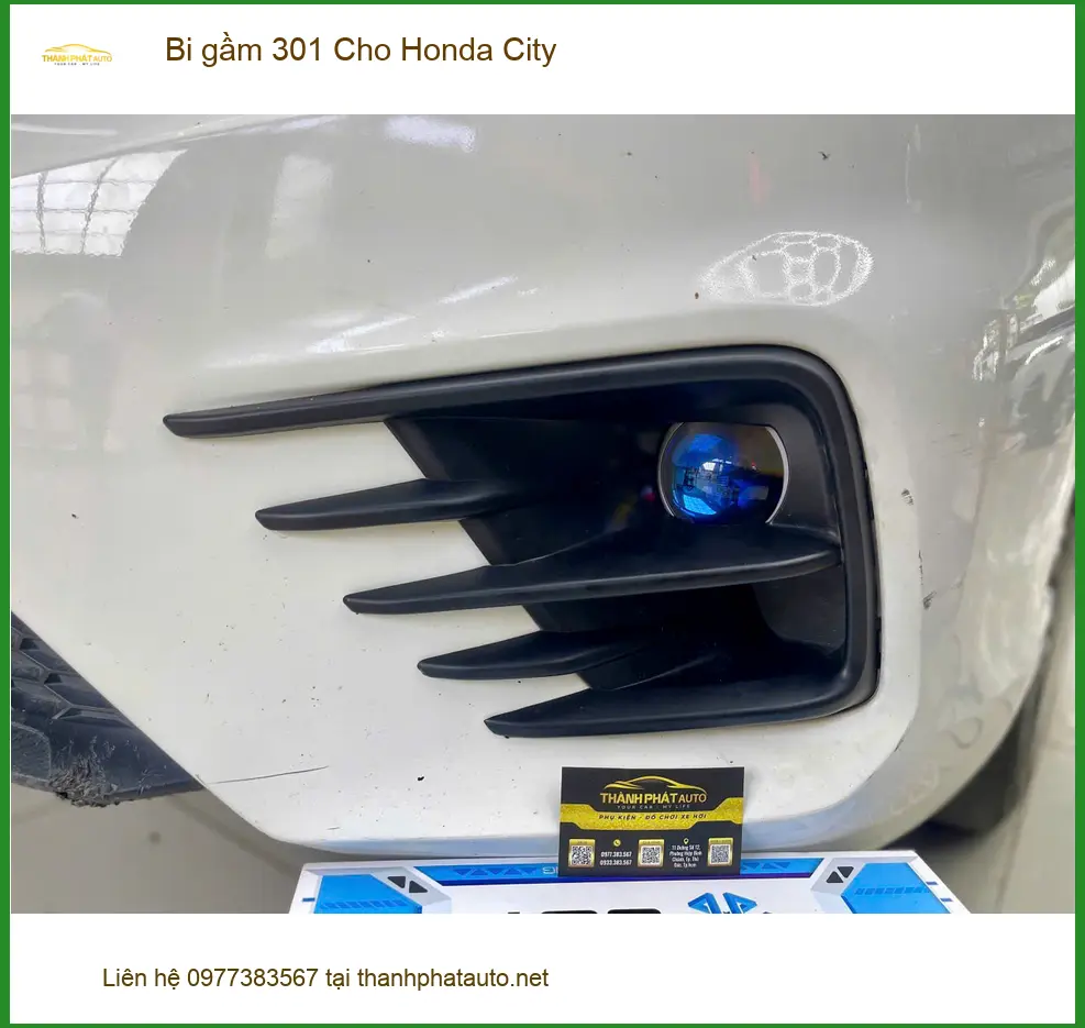 Anh Tùng độ bi gầm 301 cho Honda City tại Hóc Môn cải thiện tầm nhìn ảnh thực tế 2