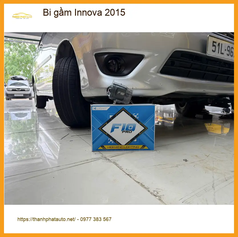 Anh Khải nâng cấp bi gầm Innova 2015 tại Quận 12 vì đèn zin không đủ sáng