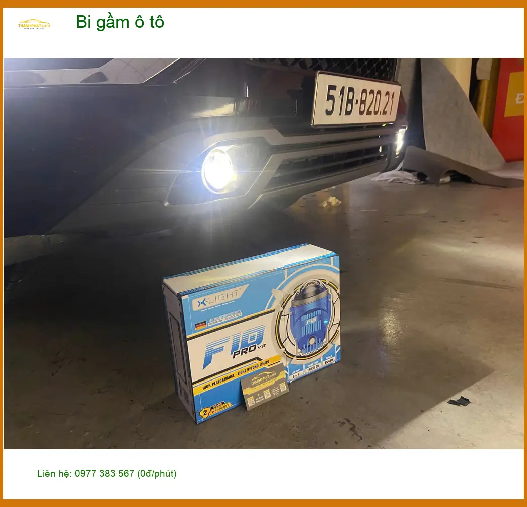 Anh Lâm lắp bi gầm ô tô Hyundai Accent tại Quận 2 vì đèn zin yếu khi đi đường xa
