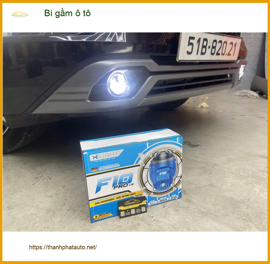 Anh Huy lắp bi gầm ô tô cho Kia Sorento tại Quận 9 vì đèn zin yếu