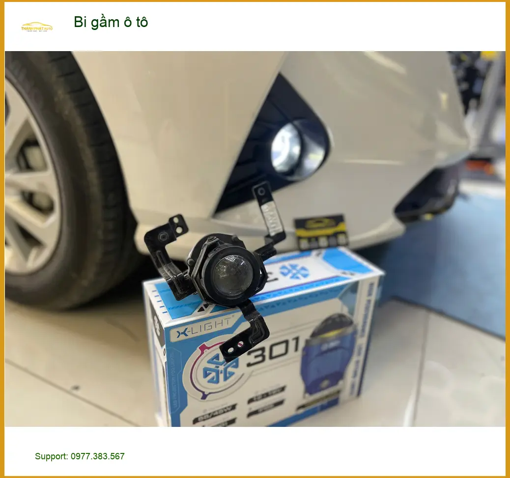 Anh Dũng độ bi gầm ô tô Toyota Raize tại Quận 9 vì đèn xe yếu khi đi đường tối. ảnh thực tế 4