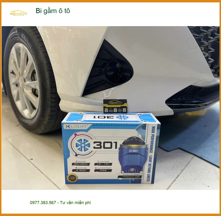 Anh Thắng độ bi gầm ô tô cho Ford Everest tại Quận Thủ Đức vì đèn zin yếu ảnh thực tế 2