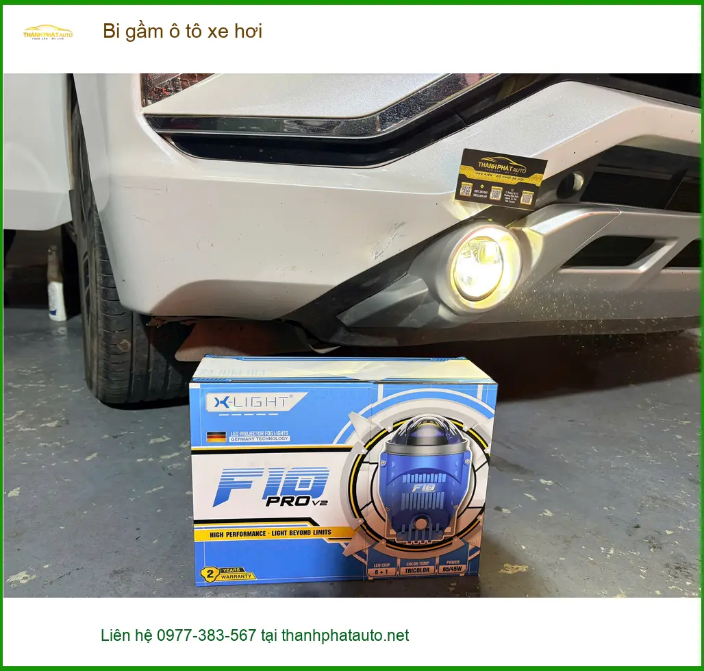 Anh Quốc độ bi gầm cho Hyundai Santa Fe tại Quận Tân Bình vì đèn zin kém sáng ảnh thực tế 2