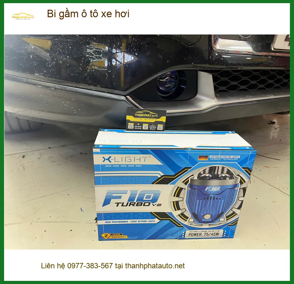 Chị Thảo độ bi gầm ô tô Hyundai Santa Fe tại Quận 3 cải thiện tầm nhìn