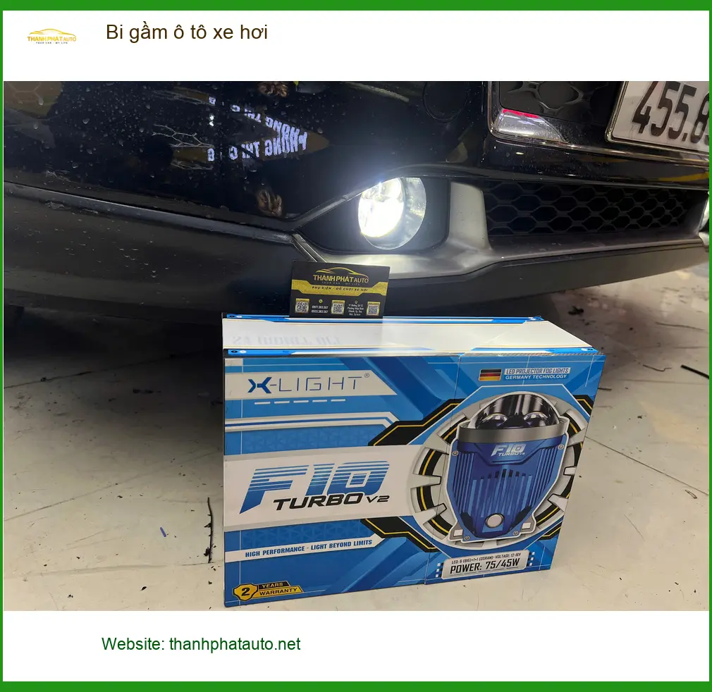Chị Thảo độ bi gầm ô tô Hyundai Santa Fe tại Quận 3 cải thiện tầm nhìn ảnh thực tế 2