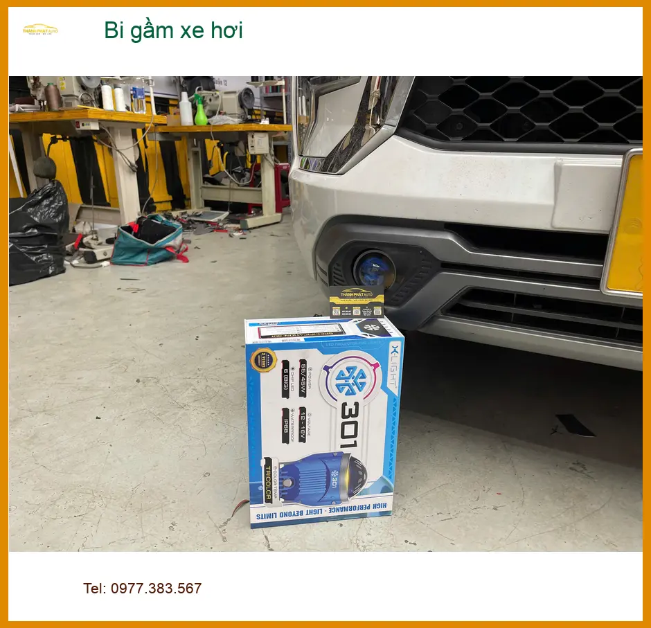 Chú Tùng độ bi gầm xe hơi Hyundai Santa Fe tại Củ Chi để cải thiện tầm nhìn khi đi đêm ảnh thực tế 2