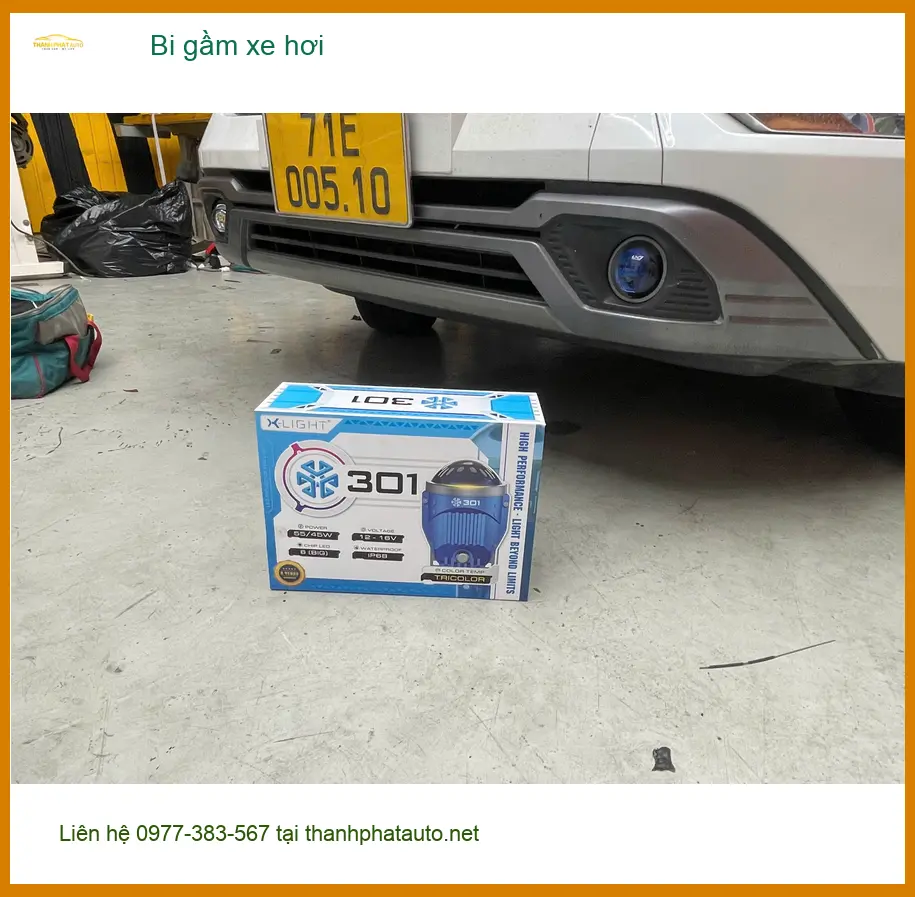 Chú Tùng độ bi gầm xe hơi Hyundai Santa Fe tại Củ Chi để cải thiện tầm nhìn khi đi đêm ảnh thực tế 3