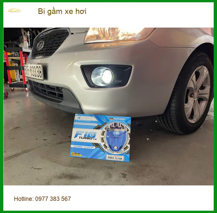 Chú Dũng lắp bi gầm xe hơi cho Kia Carnival tại Củ Chi vì đèn yếu ảnh thực tế 3