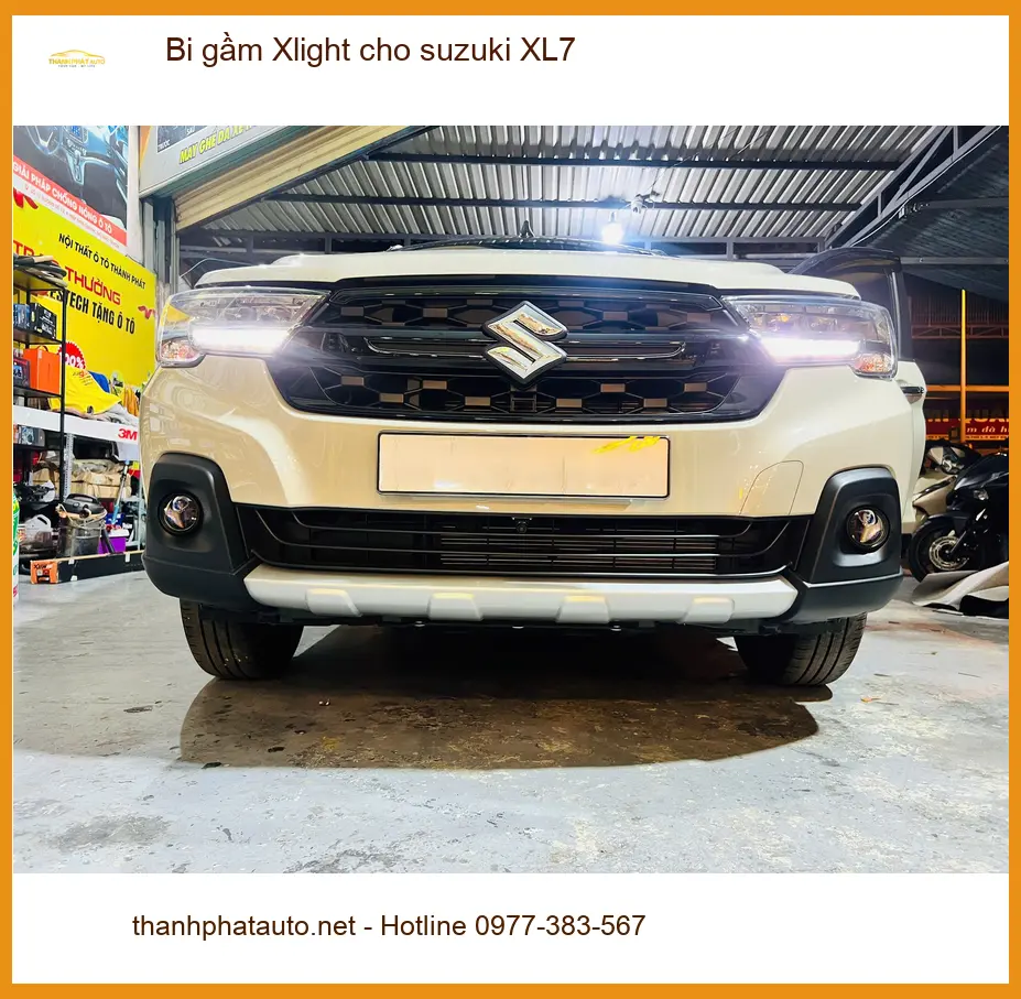 Anh Khải lắp Bi gầm Xlight cho Suzuki XL7 tại Quận 6 vì đèn zin mờ khi đi đêm ảnh thực tế 3