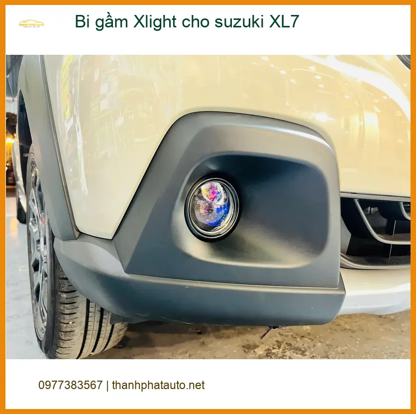 Chú Sơn độ bi gầm Xlight cho Suzuki XL7 ở Phú Nhuận vì đèn zin mờ