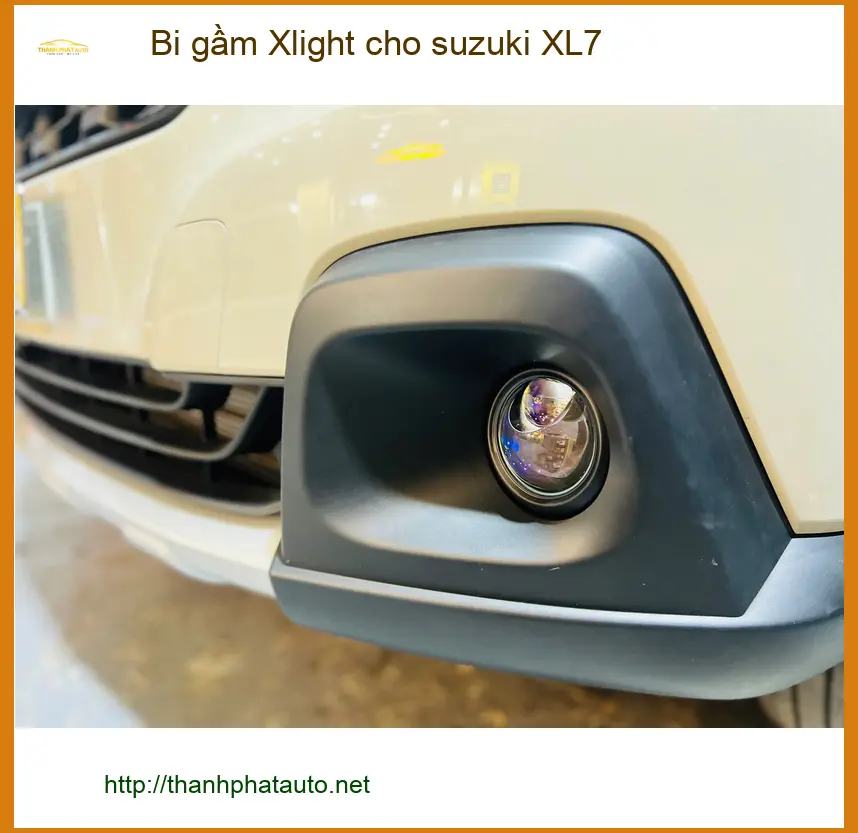 Chú Sơn độ bi gầm Xlight cho Suzuki XL7 ở Phú Nhuận vì đèn zin mờ ảnh thực tế 2