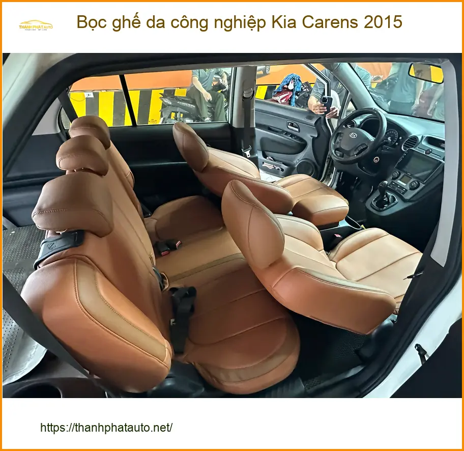 Anh Huy bọc ghế da công nghiệp Kia Carens 2015 Quận 6 uy tín giá tốt ảnh thực tế 2