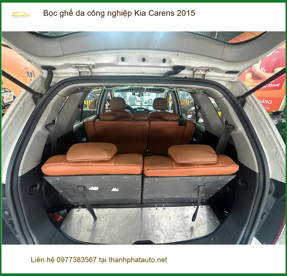 Anh Tài bọc ghế da công nghiệp Kia Carens 2015 tại Quận Bình Thạnh ảnh thực tế 2