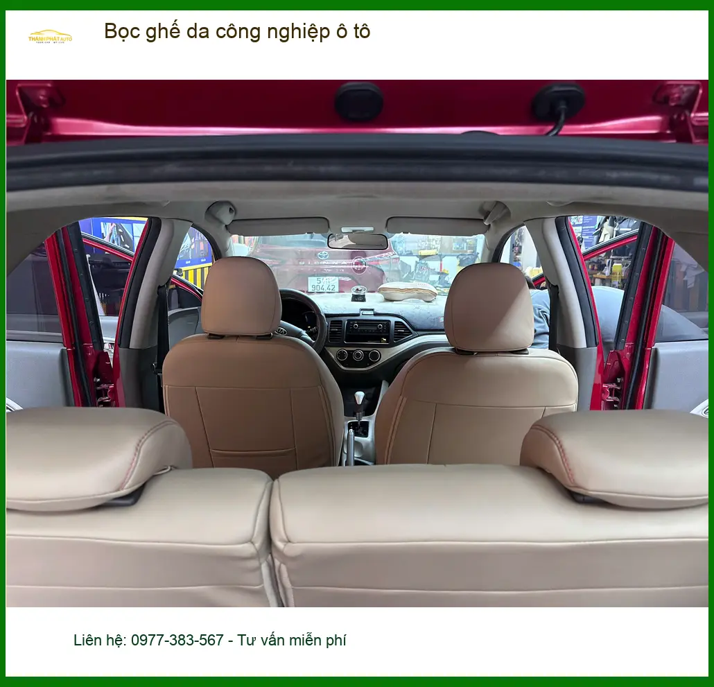 Anh Quang bọc ghế da công nghiệp Hyundai Accent Hóc Môn vì ghế cũ xuống cấp ảnh thực tế 2