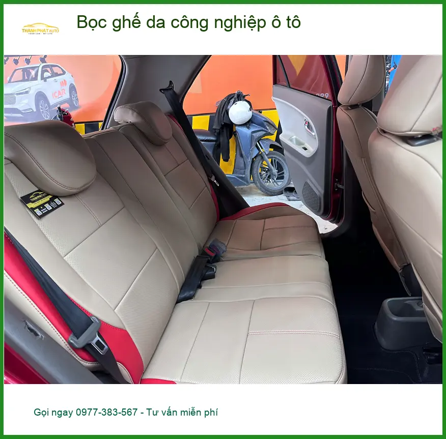 Chị Thảo bọc ghế da công nghiệp ô tô cho Honda CRV tại Quận Gò Vấp ảnh thực tế 2