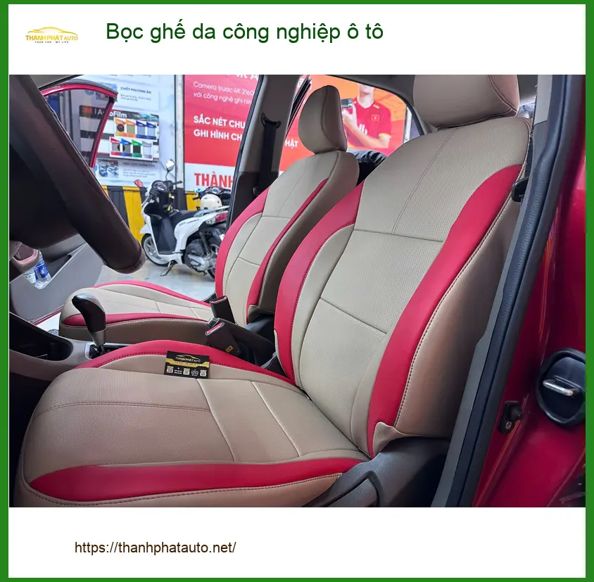 Anh Khải bọc ghế da công nghiệp ô tô Hyundai Accent Quận 1 cho nội thất bền đẹp