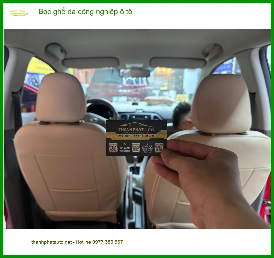 Anh Khải bọc ghế da công nghiệp ô tô Hyundai Accent Quận 1 cho nội thất bền đẹp ảnh thực tế 2