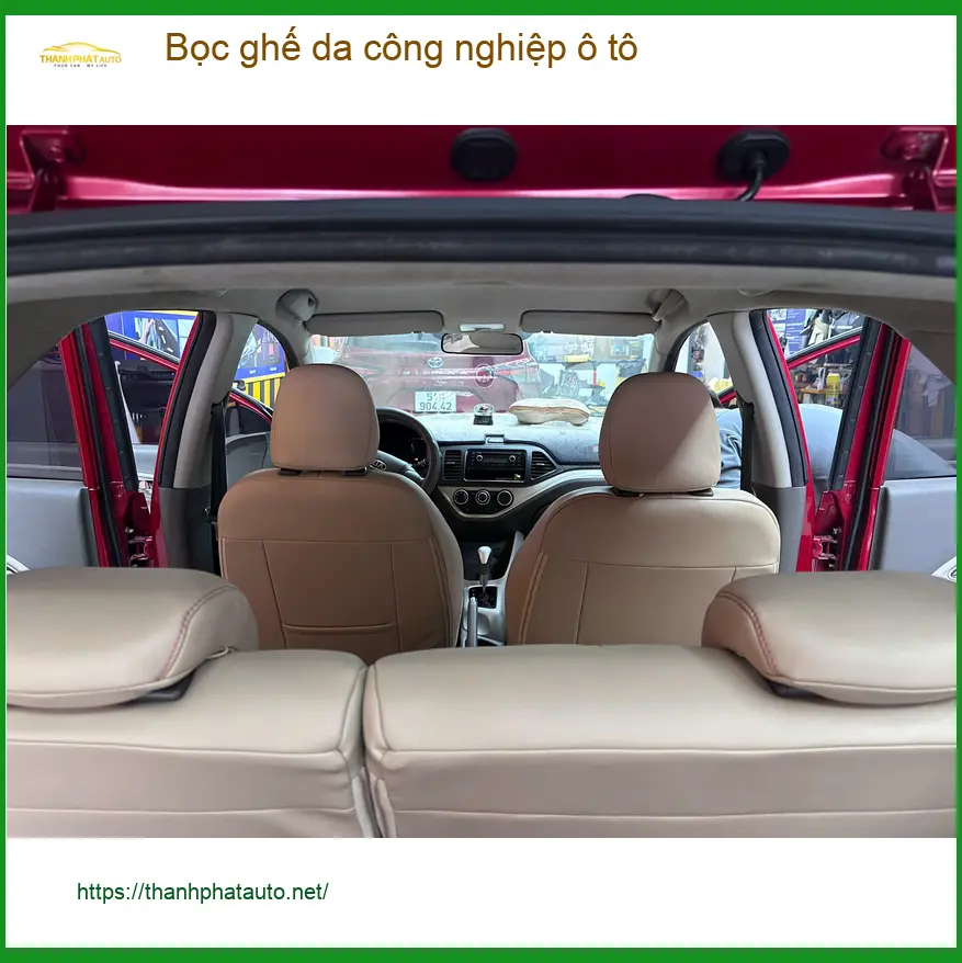 Anh Khải bọc ghế da công nghiệp ô tô Hyundai Accent Quận 1 cho nội thất bền đẹp ảnh thực tế 4