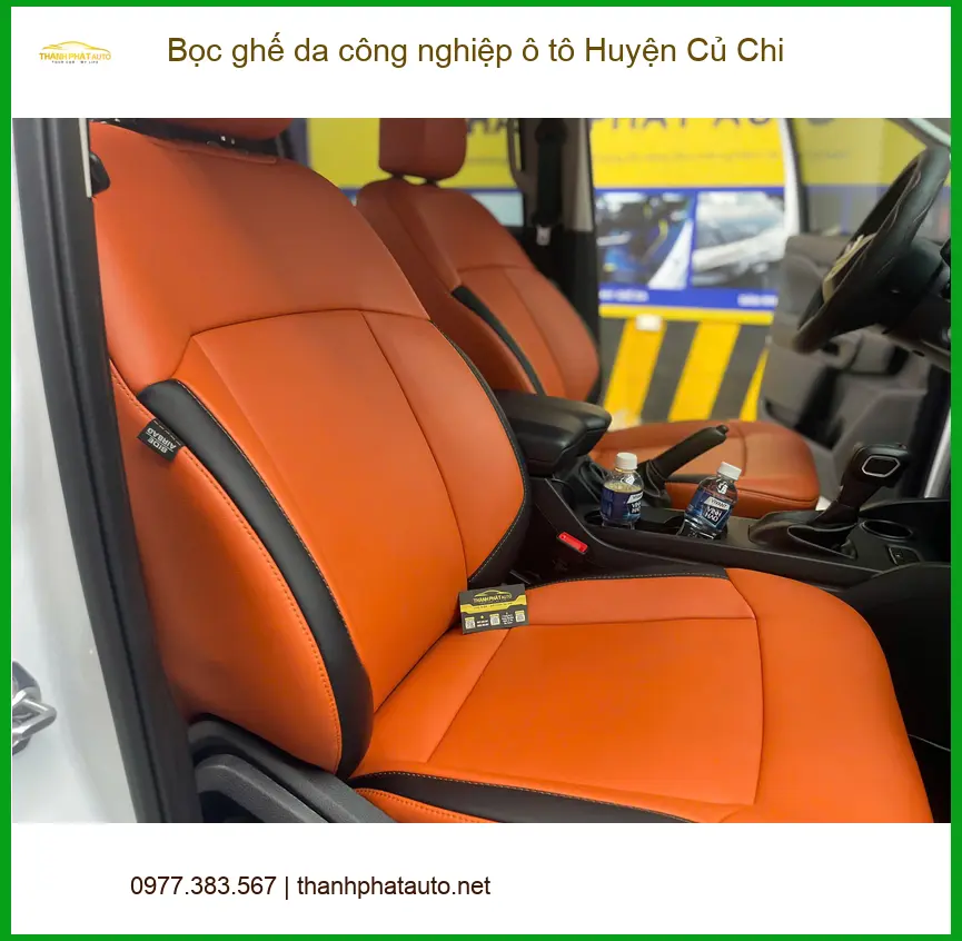 Cửa Hàng Bọc Ghế Da ghế da công nghiệp ô tô Huyện Củ Chi - Thi Công Chuyên Nghiệp ảnh thực tế 3