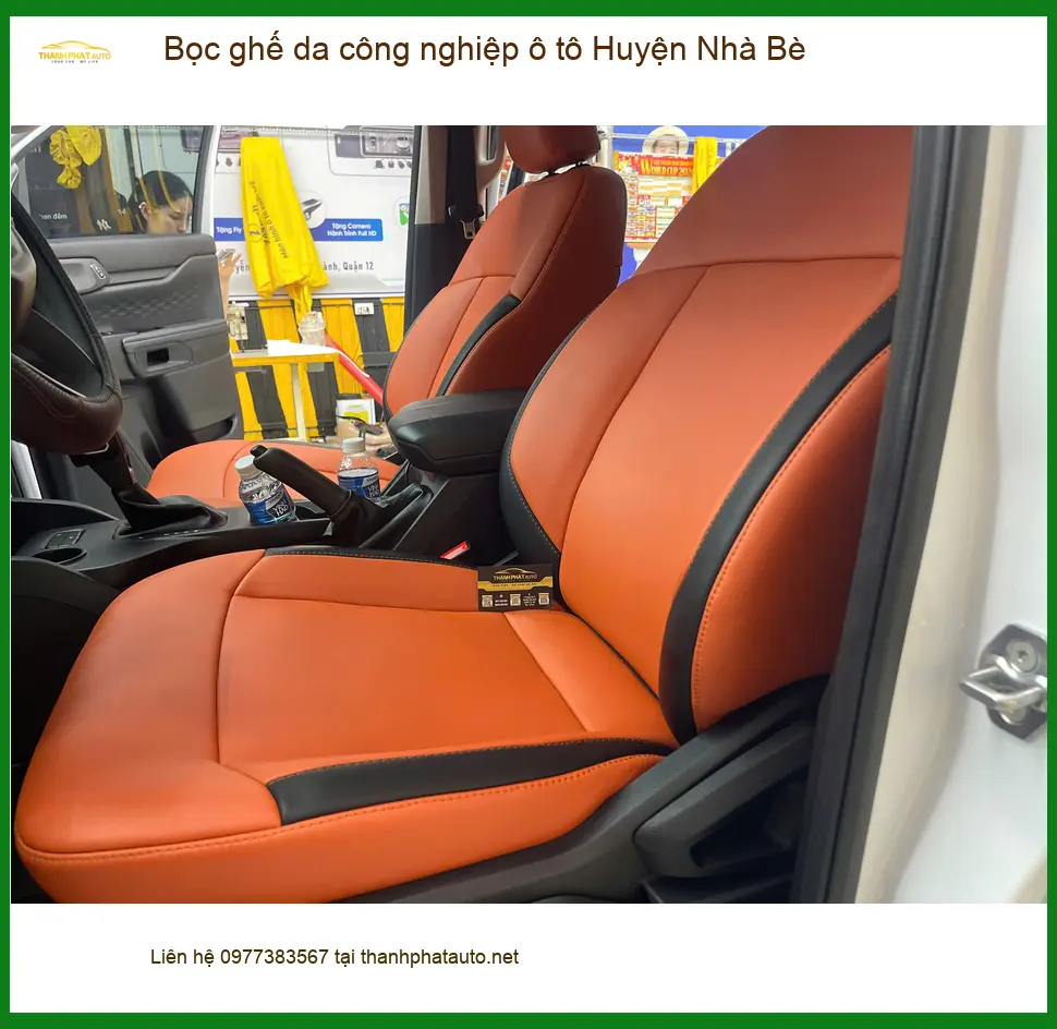 Địa Chỉ Bọc Ghế Da ghế da công nghiệp ô tô Huyện Nhà Bè - Lắp Đặt Uy Tín TPHCM ảnh thực tế 2