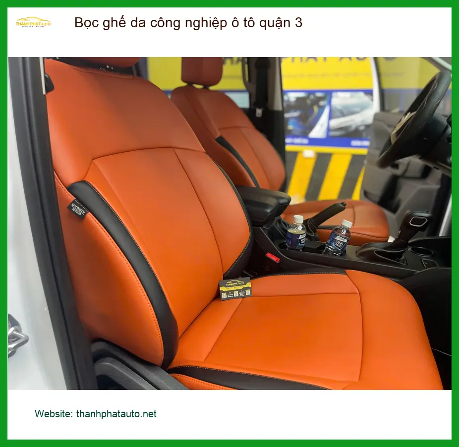 Cửa Hàng May Bọc Ghế Da ghế da công nghiệp ô tô quận 3 - Thi Công Chuyên Nghiệp ảnh thực tế 3