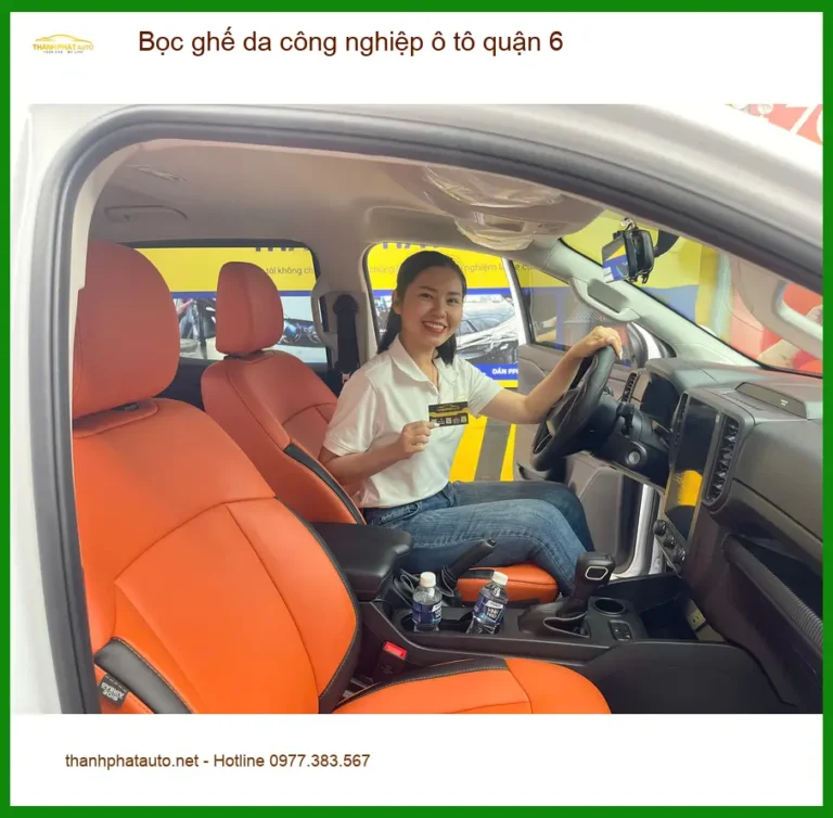 Cửa Hàng Bọc Ghế Da ghế da công nghiệp ô tô quận 6 - Thi Công Chuyên Nghiệp